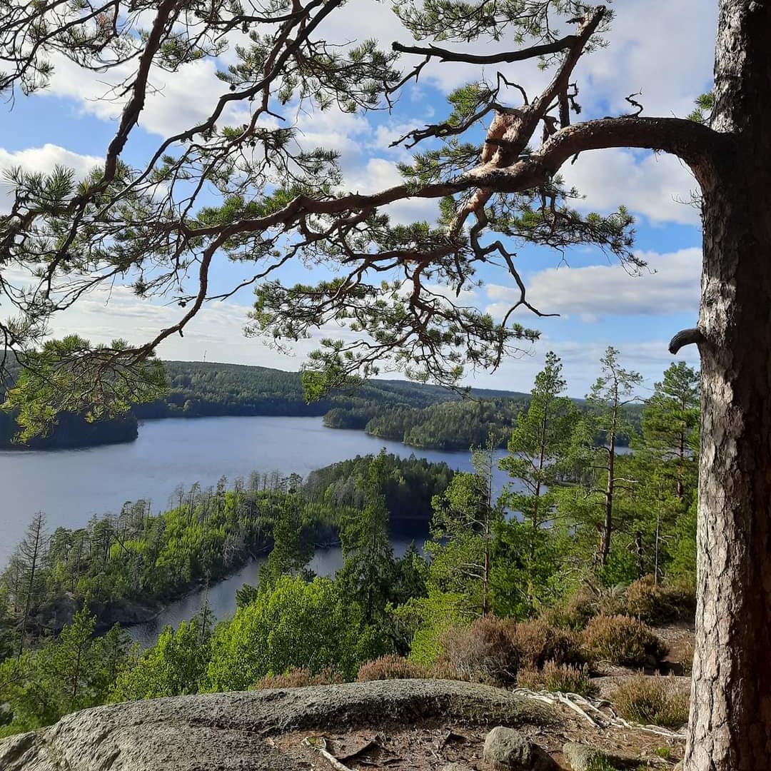 Blick auf den Ågelsjön, Norrköping, Schweden