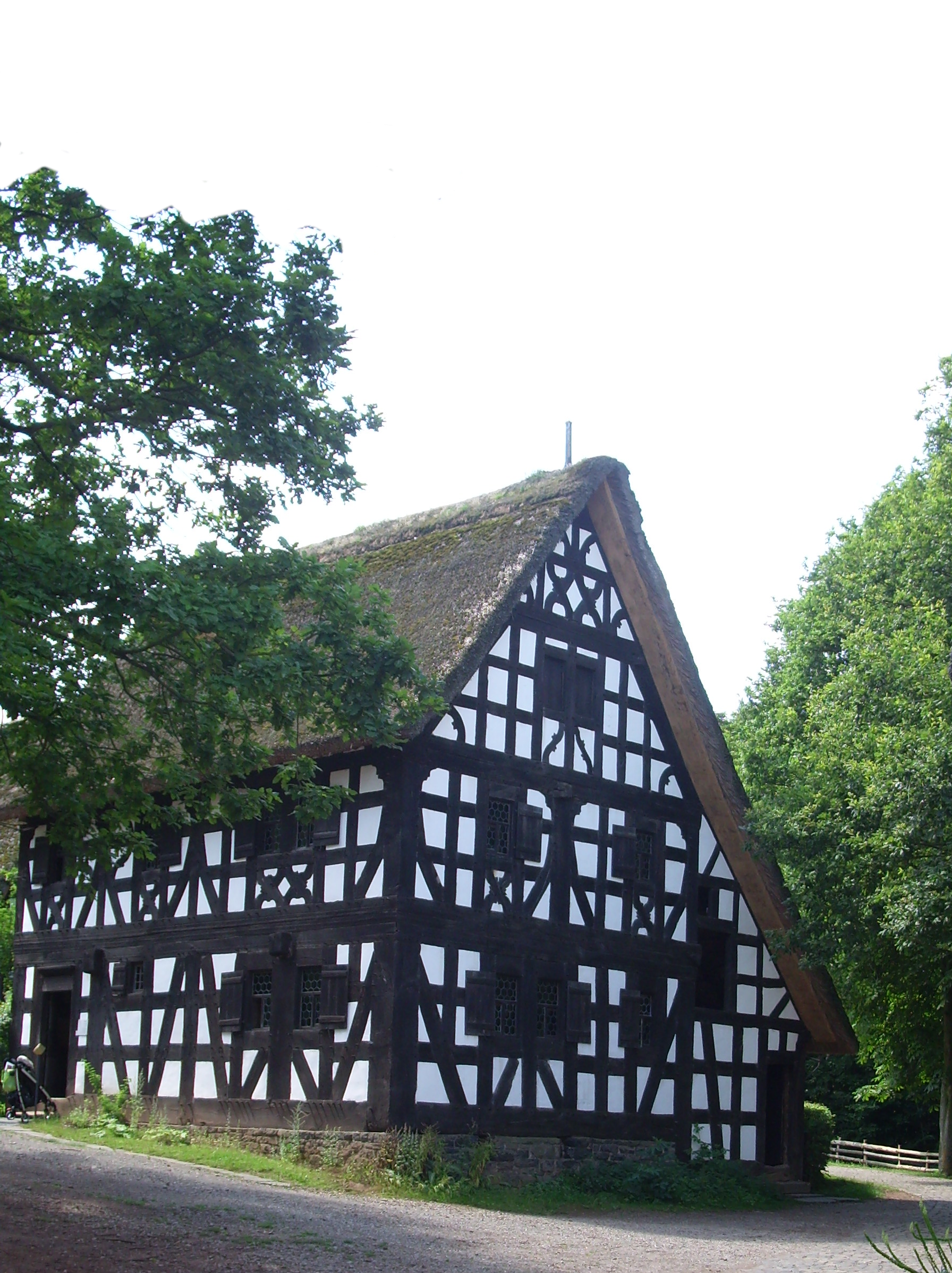 Fachwerkhaus als Vorlage für den Geschichtenstein
